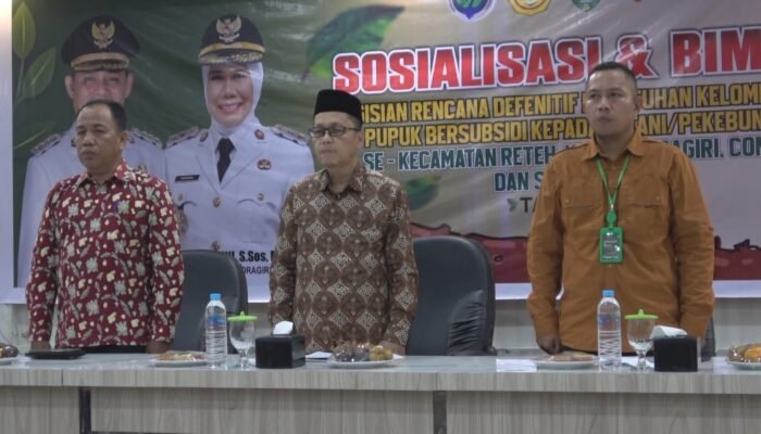 Pemkab Inhil Gelar Bimtek Pengisian Rencana Definitif Pupuk Subsidi Petani Desa