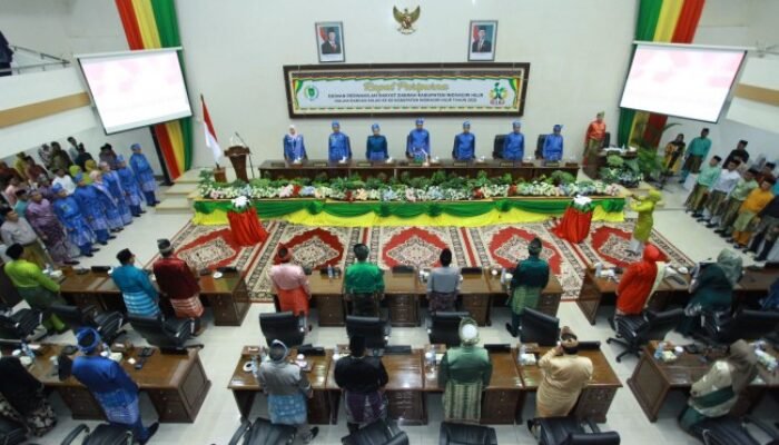 Ketua DPRD Iwan Taruna Pimpin Rapat Paripurna Istimewa Milad ke-60 Kabupaten Indragiri Hilir