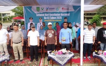 Peringati HKN ke-61, Pemkab Inhil Gelar Senam Sehat dan Cek Kesehatan Gratis