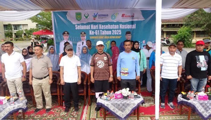 Peringati HKN ke-61, Pemkab Inhil Gelar Senam Sehat dan Cek Kesehatan Gratis