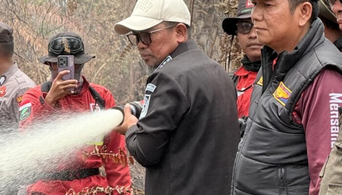 Bupati Pelalawan Tinjau Langsung Titik Karhutla di Desa Gambut Mutiara